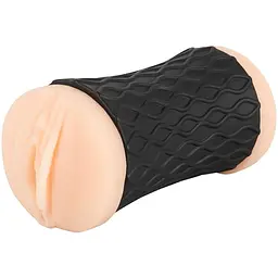 Подвійний мастурбатор Nature Skin Pussy Ass тілесний