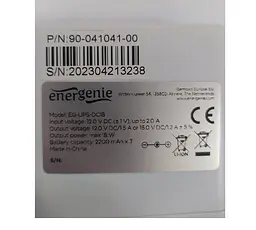 Джерело безперебійного живлення (ДБЖ) UPS EnerGenie EGUPSDC18 для роутера 12V 1.5 А/15V 1.2A 6600mAh - мініатюра 6