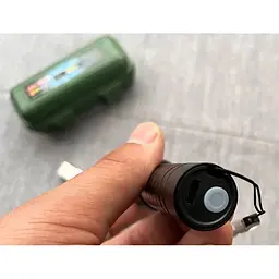 Ручний ліхтар X-Balog BL-511 акумуляторний світлодіодний та ударостійкий з бічним розсіяним світлом - мініатюра 6