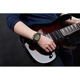 Чоловічий годинник Megir Black Yellow Black MG2051 - мініатюра 3