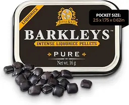 Драже Barkleys Intense Liquorice Pellets Pure 16г - мініатюра 2