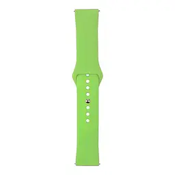 Ремінець Universal 22mm Silicone Button Design Samsung/Amazfit/Huawei Green (35683_3667302)