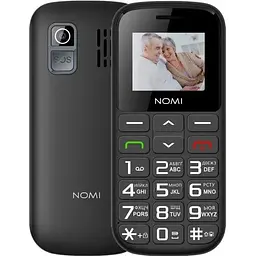 Мобільний телефон Nomi i1871, чорний, Dual Sim, 1.77" (160x128, TN), MicroSD (до 32 ГБ), bloetooth, MP3, 0.08 Мп, 1750mAh