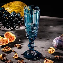 Келих-шампанське "Вінтаж" синій OCT-DKC79318D, blue SR04720SC - мініатюра 4