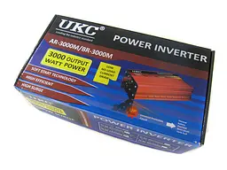 Інвертор перетворювач напруги UKC AR-3000M BR-3000M 12V-220 V 3000 W синусоїдний - мініатюра 5