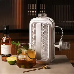 Силіконова форма для льоду на 17 кульок пляшка для льоду ICE CUBE TRAY
