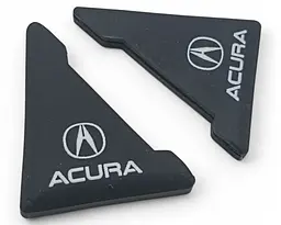 Захист кутів дверей Acura 2 шт Гумові 45х58х47 мм на скотчі Чорні Посилені (протиударні чохли від сколів)