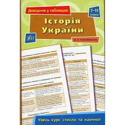 Довідник у таблицях. Історія України. 7–11 класи - Ольга Конобевська