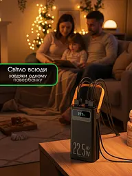 Павербанк 50000 mAh з швидкою зарядкою KPG POWER BANK Soonest Fast Charging пауербанк, павер банк, умб, powerbank Fast Type-C In /Out: 4 USB 5V/2A повербанк для роутера 50000, Чорний - мініатюра 9