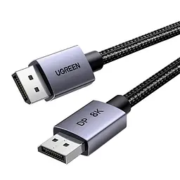 Кабель мультимедійний Ugreen DisplayPort M - DisplayPort M V1.4 8K 60Hz DP120 чорний 2 м (25905) - мініатюра 2