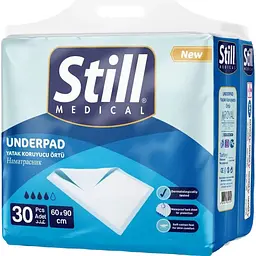 Пелюшки гігієнічні поглинаючі Still Underpad (60 х 90 см) 30 шт.