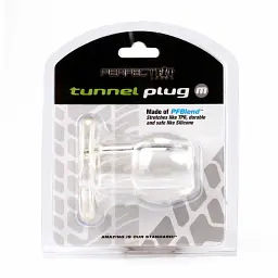 Анальний тонель Perfect Fit Tunnel Plug Medium 8 см (прозорий) - мініатюра 2