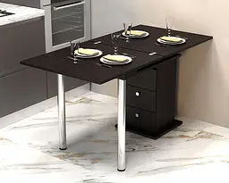 Кухонний стіл Gamma Style Кардамон Дуб Венге (700x700x750) - мініатюра 3