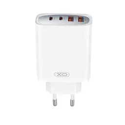 Мережевий зарядний пристрій XO CE22 (EU) 45W GaN Nitride (2USB-C+2USB-A) Fast Charging Charger Білий - мініатюра 3