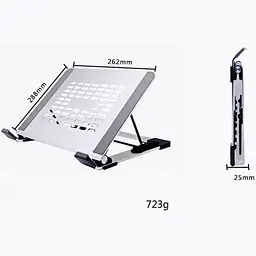 Тримач для планшета/ноутбука BeCover BC-P2 Silver (710072) - мініатюра 5