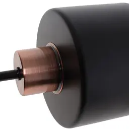 Люстра Brille лофт стельова Е27 60W BK (BKL-911S/1) - мініатюра 3