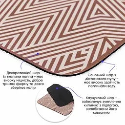 Килимок вологопоглинаючий Wall Sticker 40х60х3 мм SW-00002554 - мініатюра 4