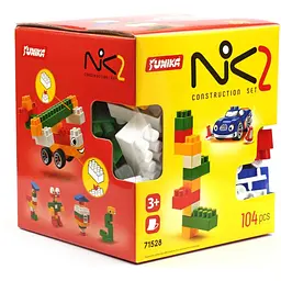 Конструктор дитячий Юніка NIK-2 104 деталей 71528