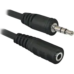 Кабель AUX Audio 3.5мм M/F 1.5м JACK02-05 чорний Defender - мініатюра 2