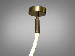 Стельова люстра LED Diasha 9610-1500GAB Мотузка 17W бронзова для коридору, вітальні, спальні, кухні, офісу - мініатюра 4
