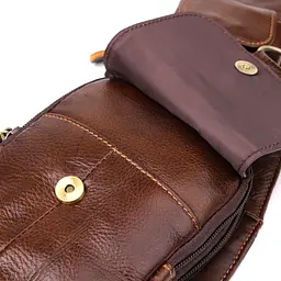 Чоловіча сумка через плече з натуральної шкіри Vintage 15х32х4 см sum0027482 - мініатюра 6
