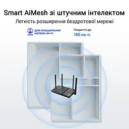 Роутер- маршрутизатор WiFi7 - Asus RT-BE50 (90IG09U0-MO3S00) BE36000 - мініатюра 9