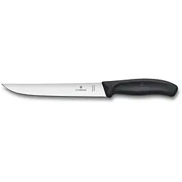 Кухонний ніж Victorinox SwissClassic Carving лезо 18см з чорн. ручкою (блістер) - мініатюра 2