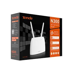 Tenda Маршрутизатор TENDA 4G06 N300, 4G/LTE, 1xFE LAN, 1xFE LAN/WAN, 1xRJ11 - мініатюра 6