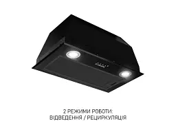 Витяжка вбудована Minola HBI 5722 BLF 1200 LED - мініатюра 2