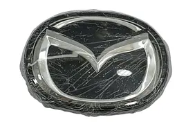 Емблема решітки Mazda 3 (2010-2011р) чорна+хром 141х111 мм під склом (на напрямних) - мініатюра 4