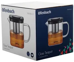 Чайник скляний заварювальний зі знімним ситечком Ofenbach 600 мл kuh0009137 - мініатюра 7