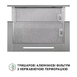 Витяжка телескопічна PERFELLI ISEO 6PWX INOX - мініатюра 10