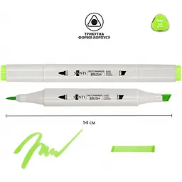 Маркер акварельный Santi sketch SM-44 желто-зеленый 6 шт. (390585) - миниатюра 2