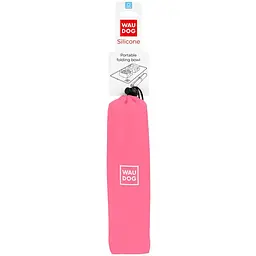 Миска складана Waudog Silicone385х230х50 мм рожевий