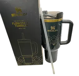 Термокухоль Stanley Quencher H2.0 Tumbler з неіржавкої сталі 1,18 л Navy Blue Gold KT7001973