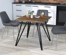 Обідній стіл Ліма 80-80 Прямі кути Loft Design (Горіх Модена)