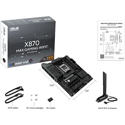 Материнська плата Asus X870 MAX Gaming WIFI7 - мініатюра 2