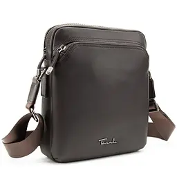 Чоловіча шкіряна сумка через плече коричнева Tiding Bag SM8-9686-4C