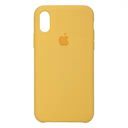 Чехол-накладка силиконовый противоударный для Apple iPhone X/XS, панель с защитой всего корпуса, софт-тач, yellow, ArmorStandart (ARM49543)