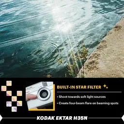 Плівкова камера Kodak Ektar H35N Half Frame 35 мм, Star Filter, Glazed Pink - мініатюра 7