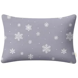Наволочка Cosas Snowflakes frost фланелева 50х70 см сіра (Flannel_SnowflakesFrost_50x70)