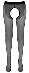 Колготки Cottelli Collection Crotchless Tights 4 чорний - мініатюра 5