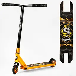 Самокат трюковий Best Scooter 60х85 см Жовтий 000231335 - мініатюра 2