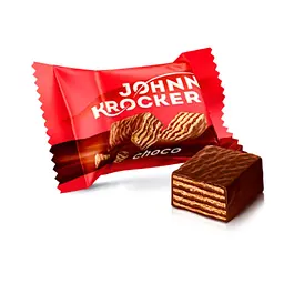Цукерки вафельні Roshen Johnny Krocker Choco 1 кг - мініатюра 3