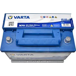 Акумулятор автомобільний Varta BlueDynamicEFB70AhЕв(-/+)(760EN) N70 (570500076) - мініатюра 2