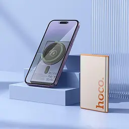 Портативна батарея Power Bank Hoco Q32 Bird PD20W 5000mAh Titanium Gold - мініатюра 4