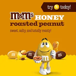Драже M&M's Honey Roasted Peanut Chocolate Candy 255г - мініатюра 3