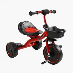 Велосипед 3-х колісний Best Trike колеса EVA переднє 10’’, заднє 8’’, сталева рама, УКР.ОЗВУЧУВАННЯ, світло, кошик, в кор.