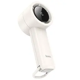 Портативний вентилятор Hoco HX63 Fashion high-speed handheld fan 2000 mAh White - мініатюра 4