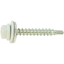 Саморіз даховий FASTENERS HOUSE 4,8 х 19 Сигнально-білий 50шт/уп. зі свердлом Економ КД SDSM (9003)